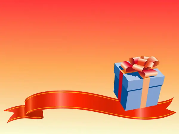 Gift Box Ribbon Bow — Stock Vector