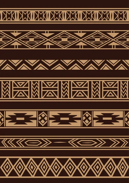 Patrón Sin Costuras Ornamento Étnico Tribal Vector Fondo Geométrico — Vector de stock
