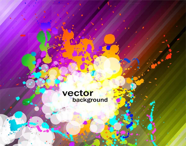 Abstract Colorful Background Watercolor Splashes — Stock Vector