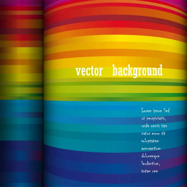 Abstrakter Vektorhintergrund Mit Buntem Regenbogen Und Linien Vektorillustration Buntes Gefälle — Stockvektor