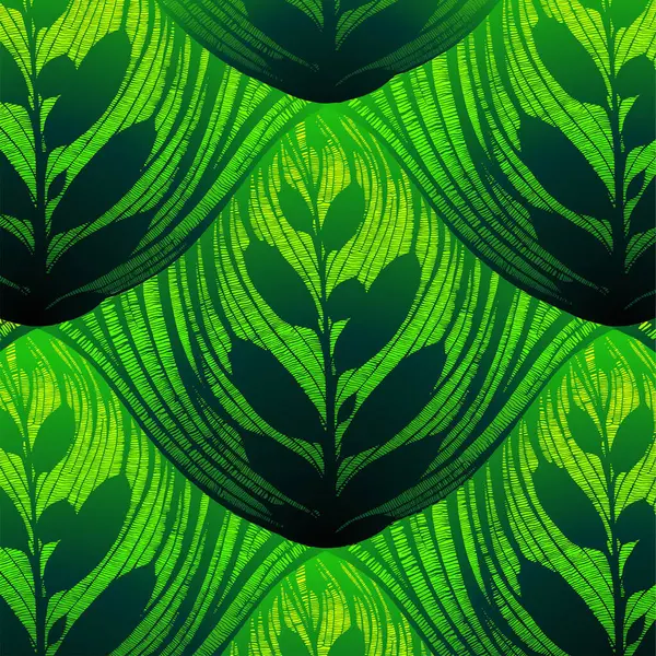 Тропические Листья Бесшовный Фон — стоковый вектор