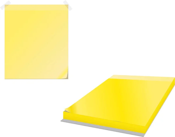 在白色背景上隔离的向量黄色和白色文件夹 — 图库矢量图片