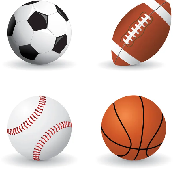 Illustration Vectorielle Des Balles Sport — Image vectorielle
