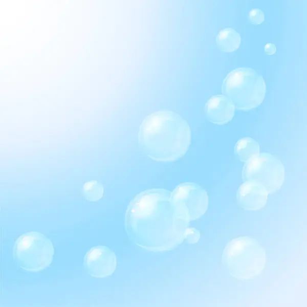 Мыльные Пузыри Векторная Иллюстрация — стоковый вектор