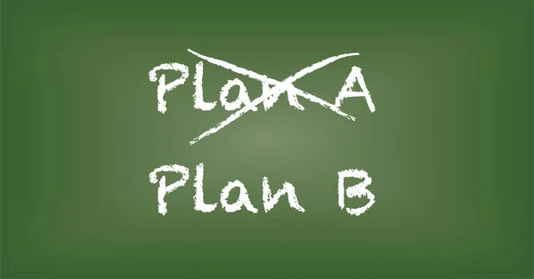Plan Green Board — Stock Vector