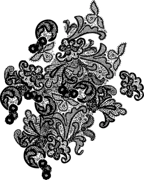 Ornement Floral Vectoriel Vintage — Image vectorielle