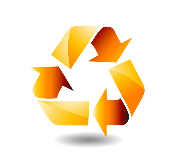 Vektorillustration Eines Recycle Symbols — Stockvektor