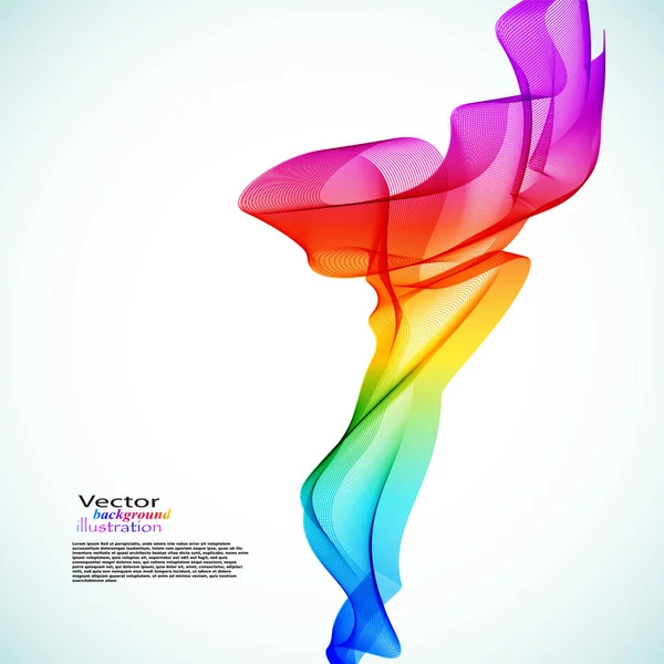 Illustration Vectorielle Fumée Colorée — Image vectorielle