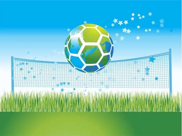Fotboll Gräsplan — Stock vektor