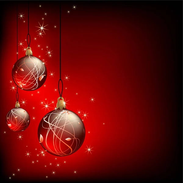 Μπάλες Και Φώτα Χριστουγεννιάτικου Δέντρου — Διανυσματικό Αρχείο