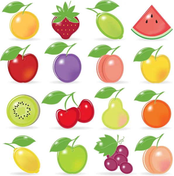 Symbolbild Der Früchte — Stockvektor