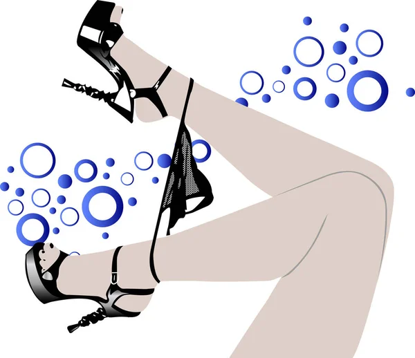 Векторное Изображение Женских Ног — стоковый вектор