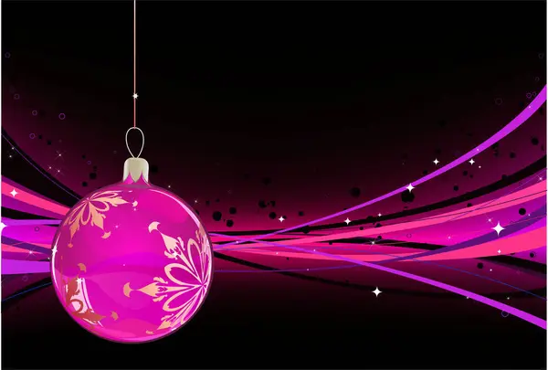 Abstract Background Christmas Ball — Stock Vector