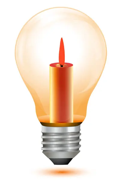 Idée Créative Ampoule Vecteur Illustration Design — Image vectorielle