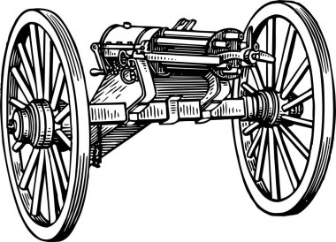 Eski top. siyah ve beyaz