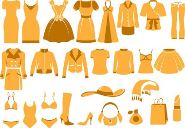 Moda kadın kıyafetleri koleksiyonu