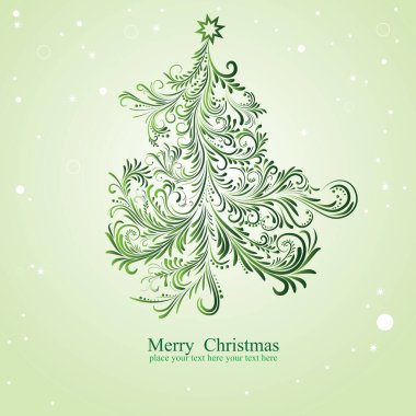 Soyut Noel arkaplanı. Vektör illüstrasyonu