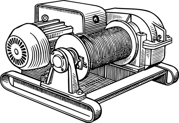 Векторный Рисунок Электродвигателя — стоковый вектор