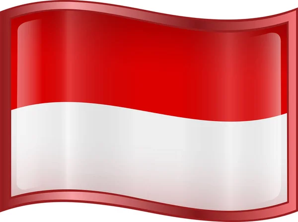 Флаг Индонезии Современная Векторная Иллюстрация — стоковый вектор