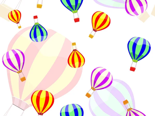 Nahtloses Muster Mit Luftballons — Stockvektor