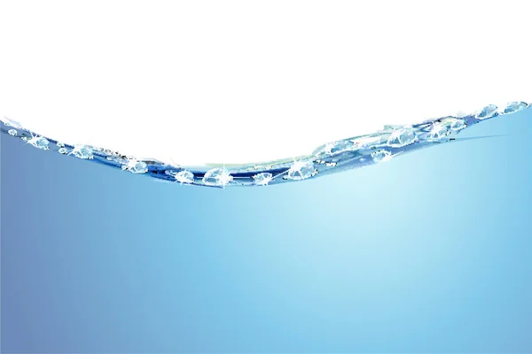 Blauw Water Splash Vector Achtergrond — Stockvector