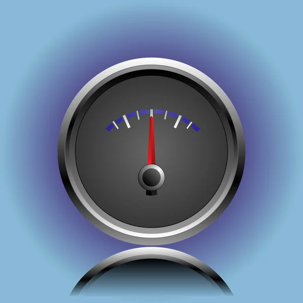Speedometer Icon Purple Background Vector Illustration — Stock Vector
