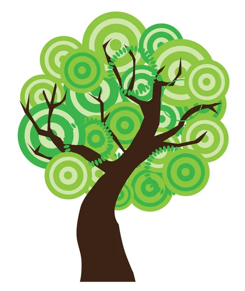 Ilustração Vetorial Uma Árvore —  Vetores de Stock
