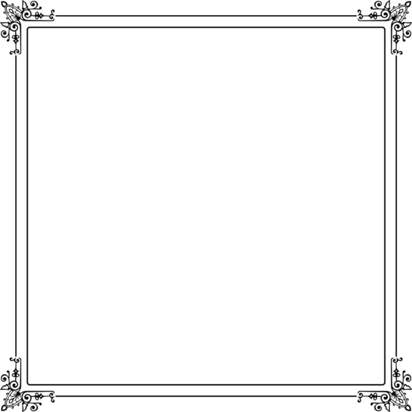 Рамка Ізольована Білому Тлі Рука Намальована Векторна Ілюстрація — стоковий вектор