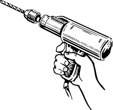 elde tutma matkap vektörü