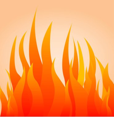 ateş vektör simgesi izole edildi