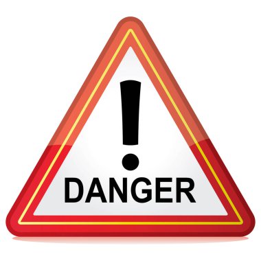 danger warning red triangle clipart