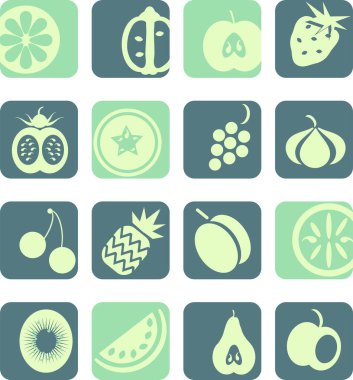 meyve ve çilek seti