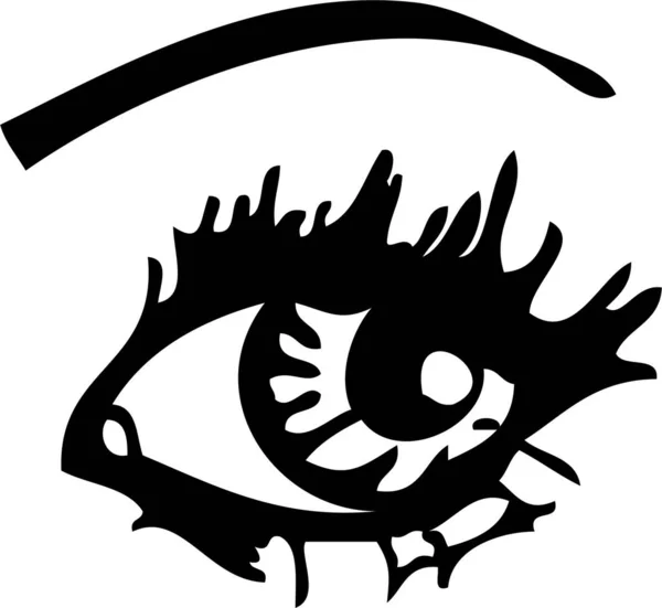 Icona Dell Occhio Illustrazione Vettoriale — Vettoriale Stock