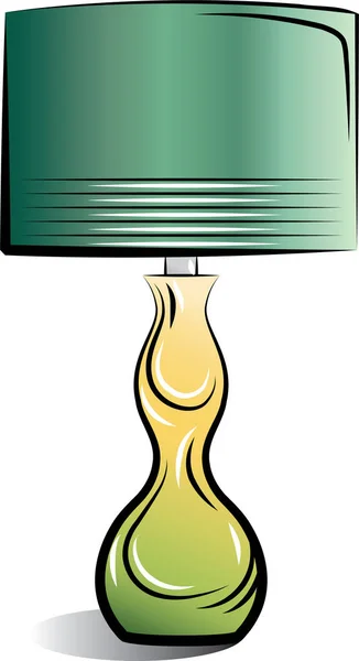 Illustration Einer Lampe Auf Weißem Hintergrund — Stockvektor