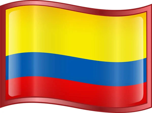 Ecuador Flag Icon Vektorillustration — Stockvektor