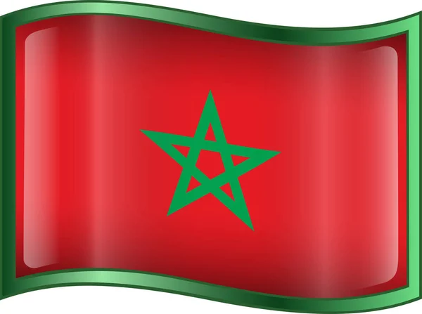 3D摩洛哥国旗国旗 — 图库矢量图片
