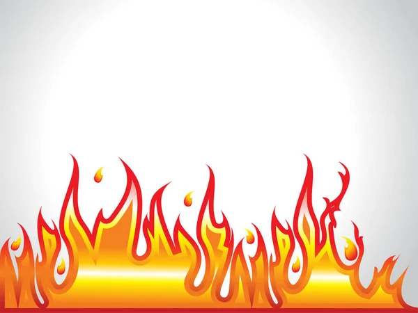 Flammes Feu Avec Fond Gris Illustration Vectorielle — Image vectorielle
