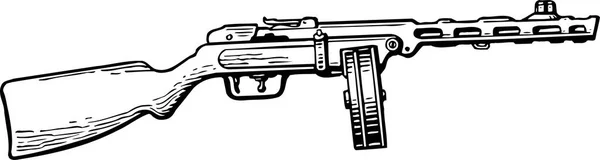 Gun Web Icon Vector Illustration — Stock Vector