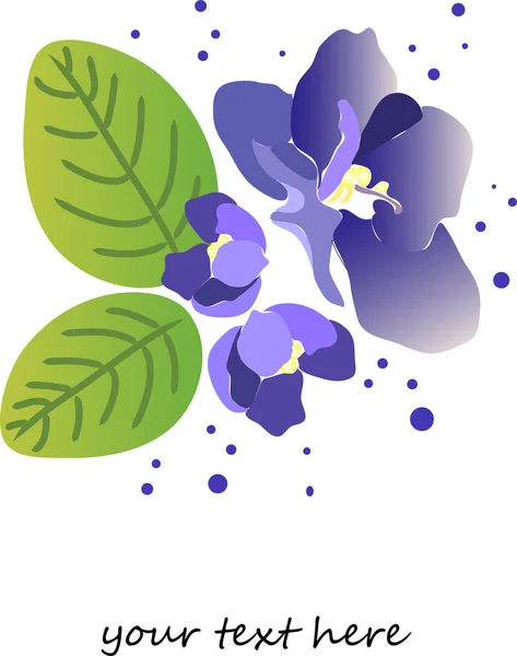 美しい花飾りのベクトル図 — ストックベクタ