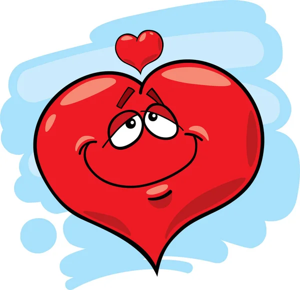 Απεικόνιση Καρτούν Χαρακτήρα Καρδιάς — Διανυσματικό Αρχείο