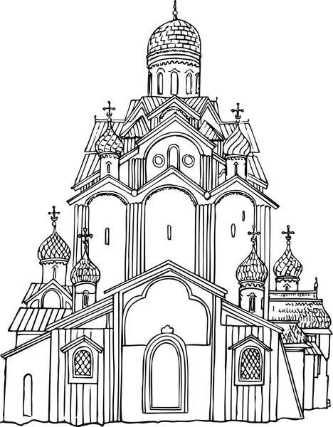 Illustration Vectorielle Une Église — Image vectorielle