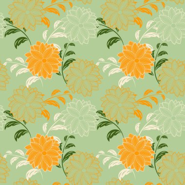 Çiçekli vektörsüz desen