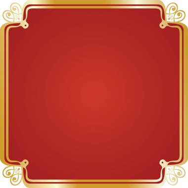 arkaplanda vektör altın çerçeve