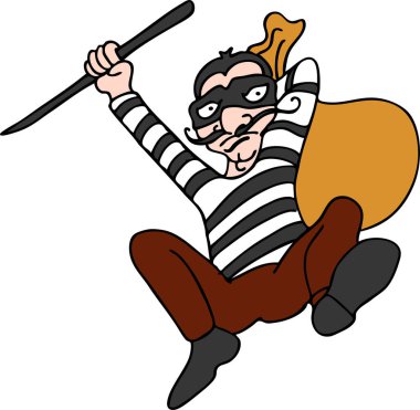 Maskeli adam kılıçlı.