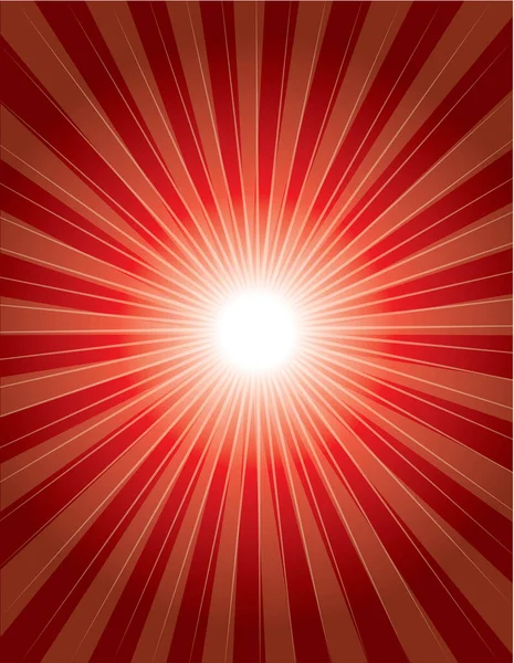 Красный Рождественский Узор Солнечными Лучами — стоковый вектор