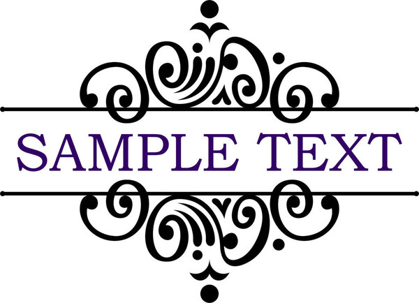 abstract floral background with sample text