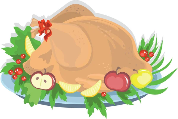 Thanksgiving Card Template Vector Illustration — Stock Vector