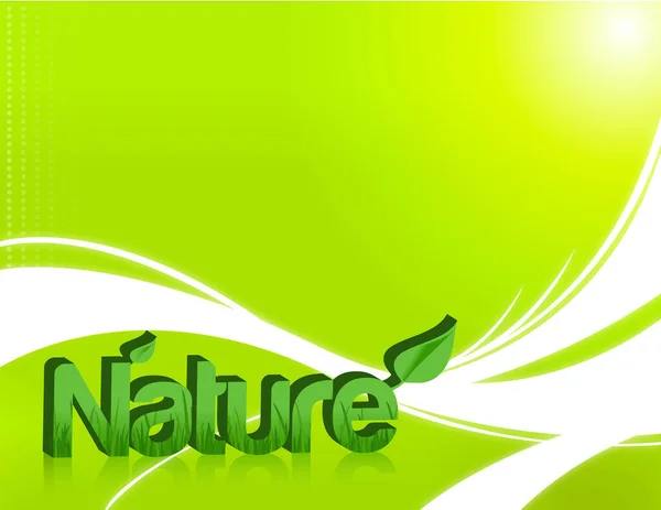Зелений Фон Природи Листям — стоковий вектор