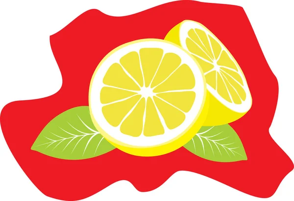 Ilustrasi Lemon Kuning Vektor - Stok Vektor