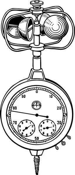 Vektorová Ilustrace Kompasu — Stockový vektor